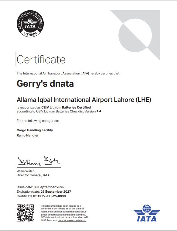 Cargo Certification 3